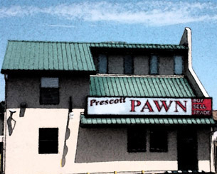 ©S.L.Reay stylized photo of a pawn shop near Prescott